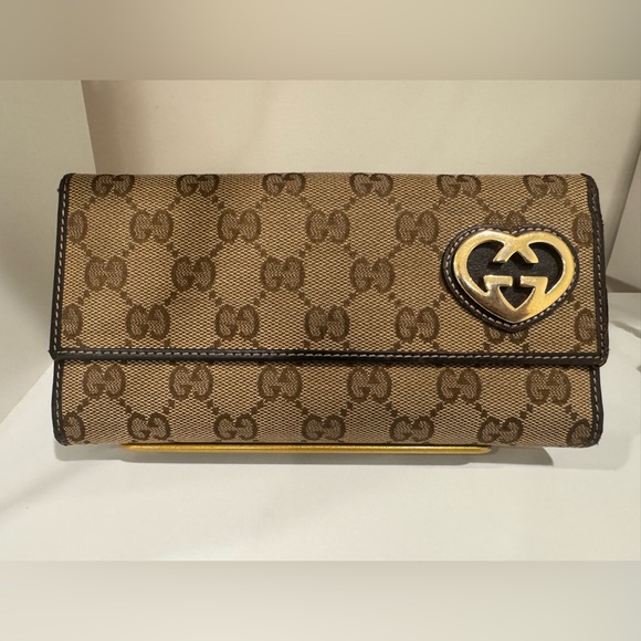 Gucci Brown and Gold Wallet - Picture 1 of 9